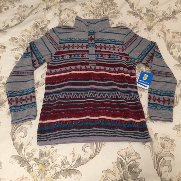 columbia mountain side printed pullover